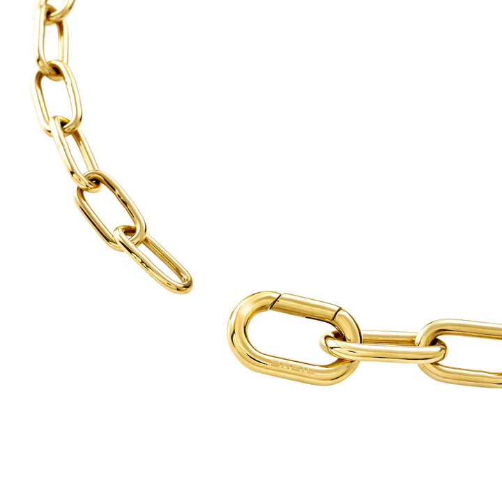 Collier Breil Love Ties en acier finition or IP TJ4074