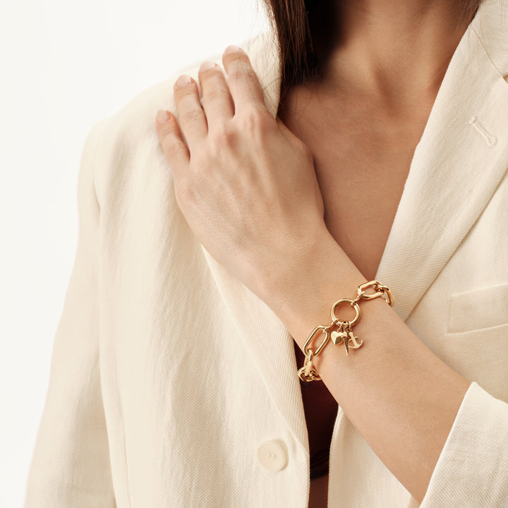 Breil Love Ties IP 金色饰面精钢手链 TJ4076