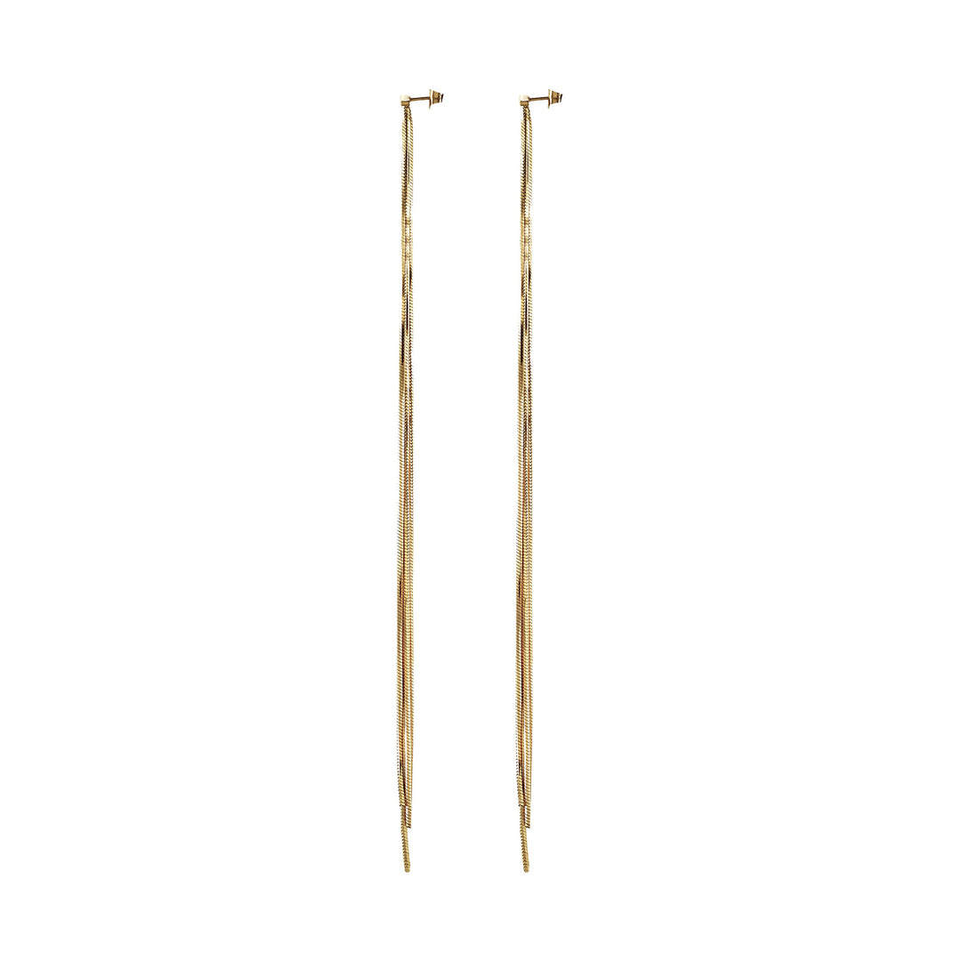 Breil Falling Star küpeler, 14K altın PVD kaplamalı çelik TJ4078
