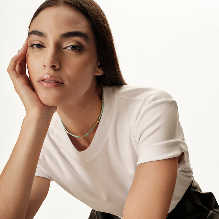 Breil B Rocks stålkrystal choker halskæde TJ4080