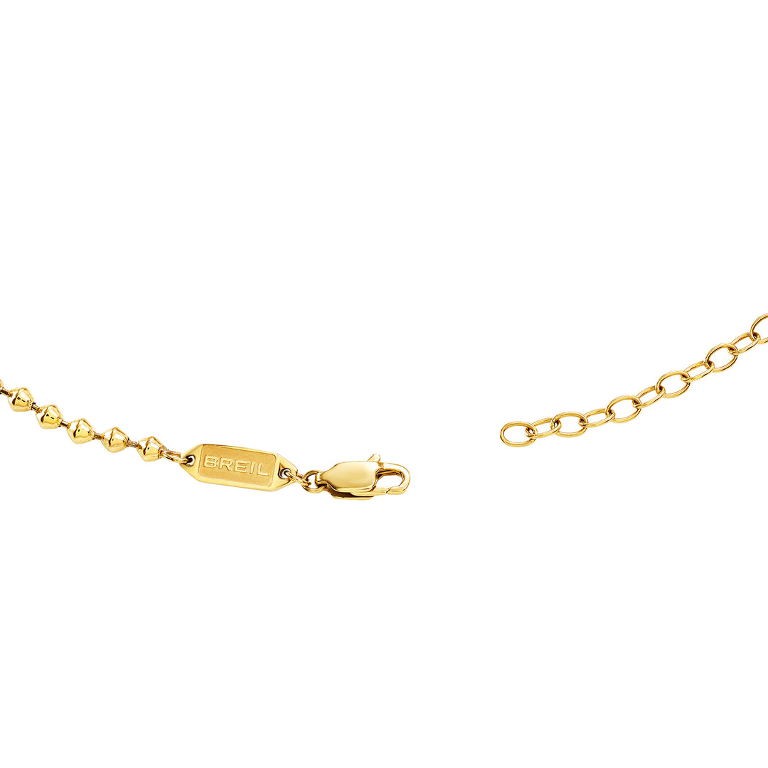Collier ras du cou Breil Tetra en acier finition or IP TJ4116
