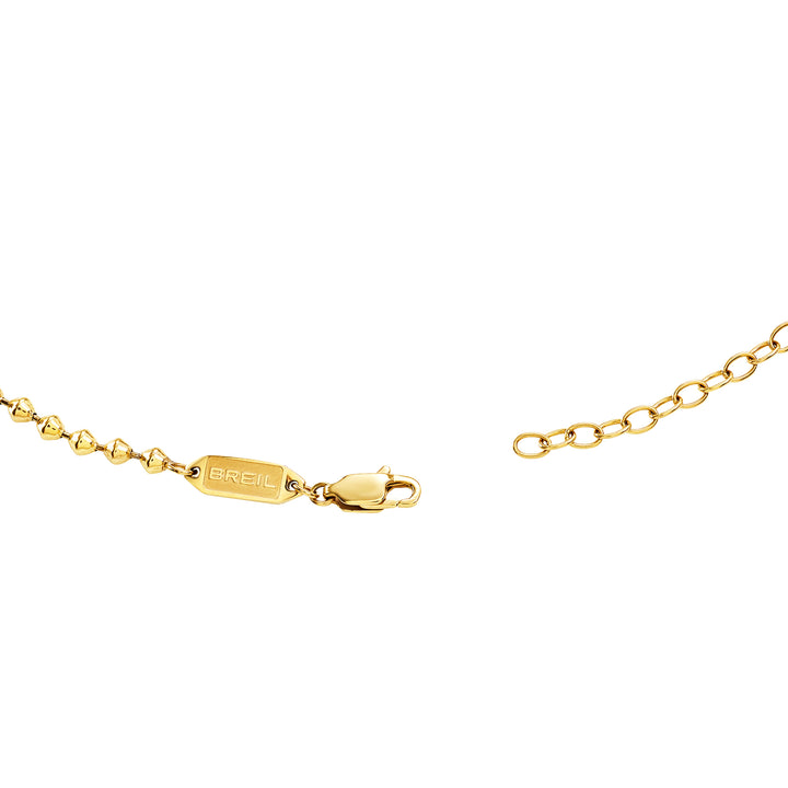 Collier ras du cou Breil Tetra en acier finition or IP TJ4116