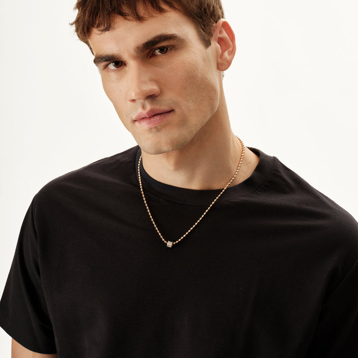 Collier ras du cou Breil Tetra en acier finition or IP TJ4116