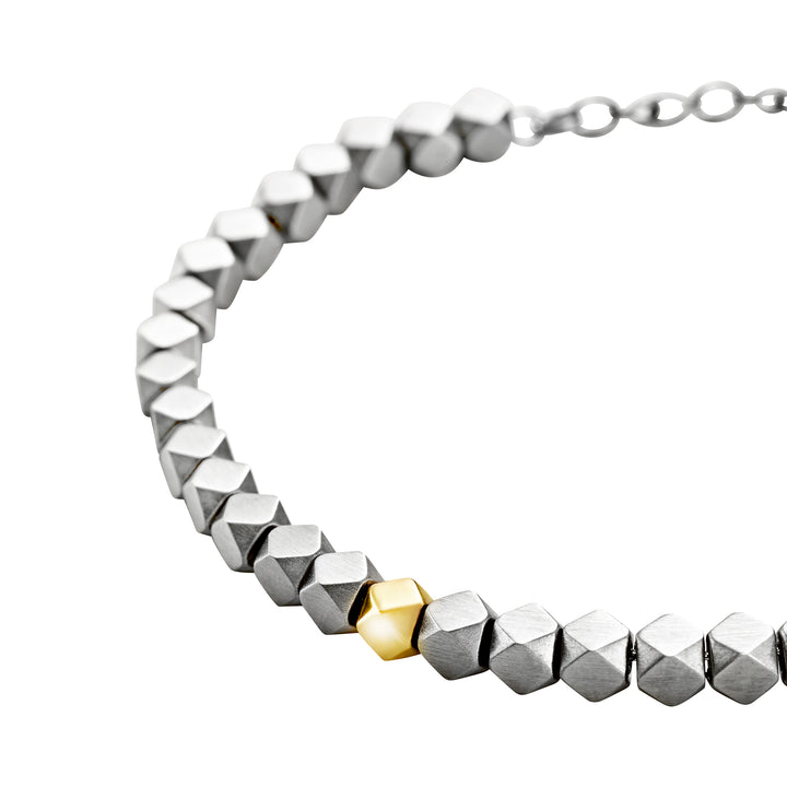 IP 골드 마감 Breil Tetra 스틸 브레이슬릿 TJ4120