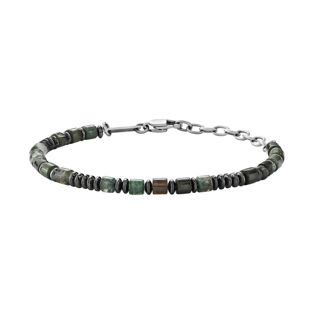 Brazalete Breil Rock Hard acero ágata TJ4131