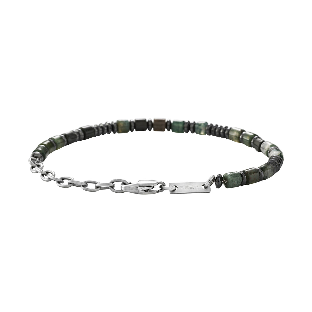 Brazalete Breil Rock Hard acero ágata TJ4131