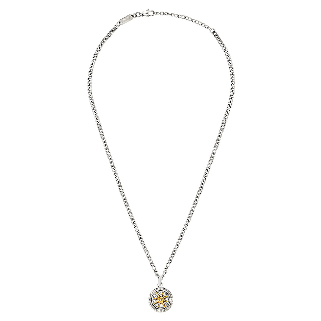 Breil Primal Compass stalen choker ketting TJ4169