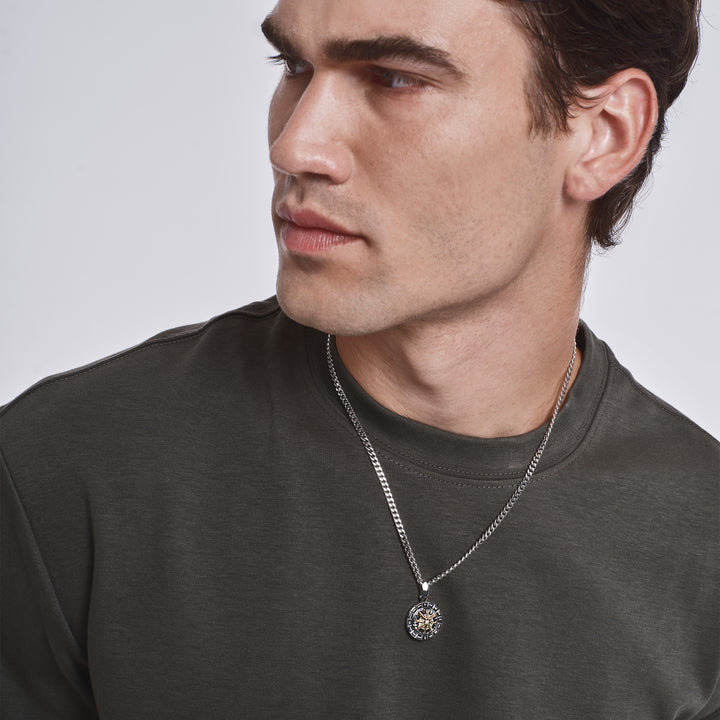 Breil Primal Compass stalen choker ketting TJ4169