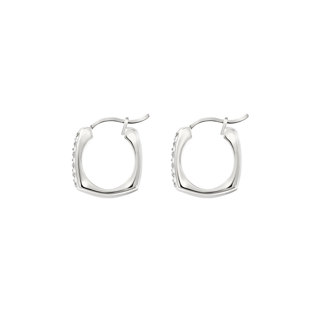 Breil orecchini a cerchi Tetra acciaio TJ4189