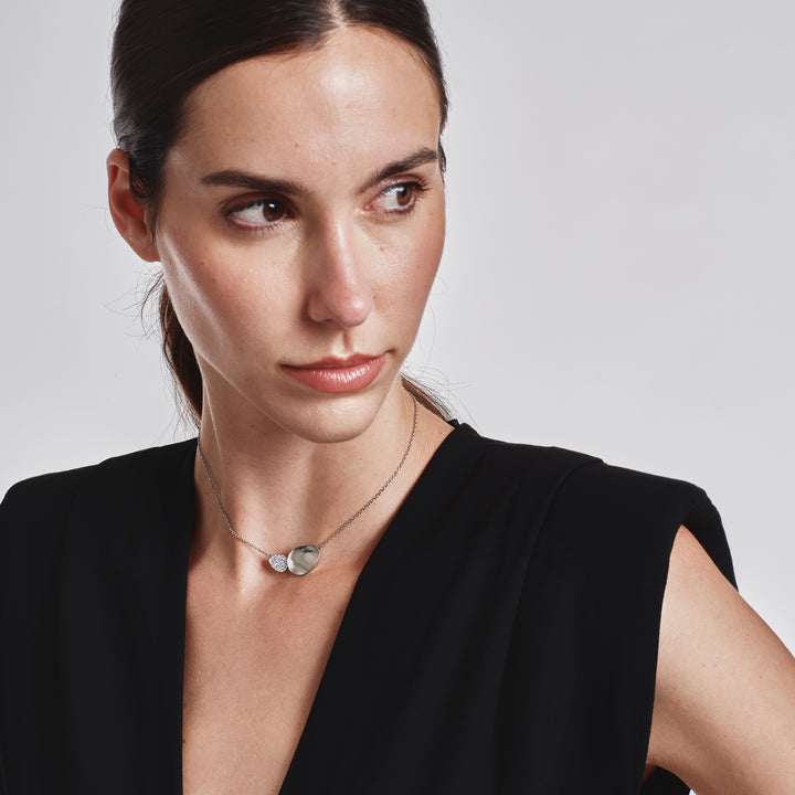 Breil B Whisper Glow stål choker halskæde TJ4202