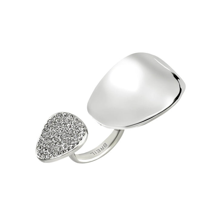 Inel Breil B Whisper Glow din oțel zirconiu cubic TJ4204