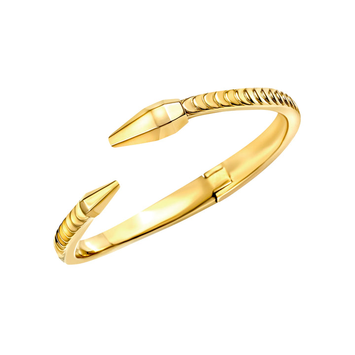Pulseira Breil Hypnotic em aço rígido com acabamento PVD em ouro 14K TJ4207
