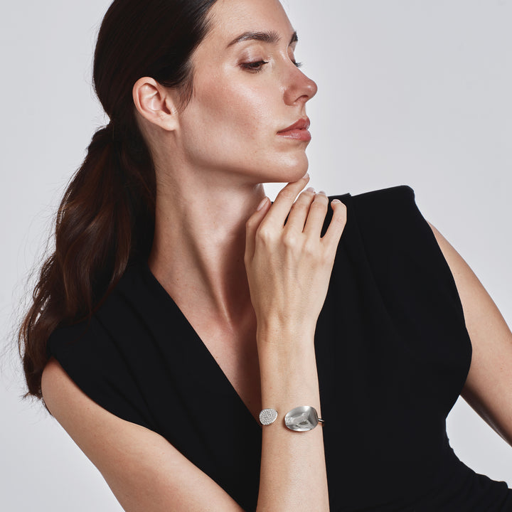 Breil rigid armband B Whisper Glow stål cubic zirconia TJ4224