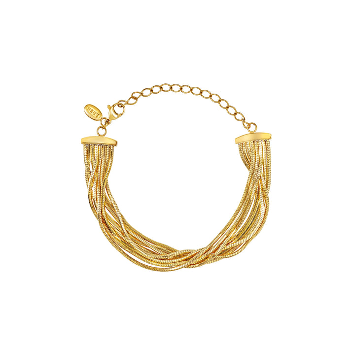 Bracelet Breil Falling Star en acier avec finition PVD or 14 carats TJ4232