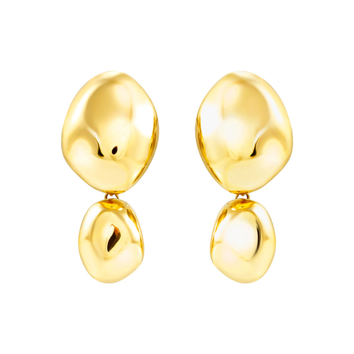 Brincos Breil Petra em aço com acabamento PVD em ouro 24K TJ4240