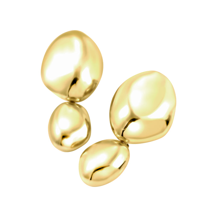 Brincos Breil Petra em aço com acabamento PVD em ouro 24K TJ4240