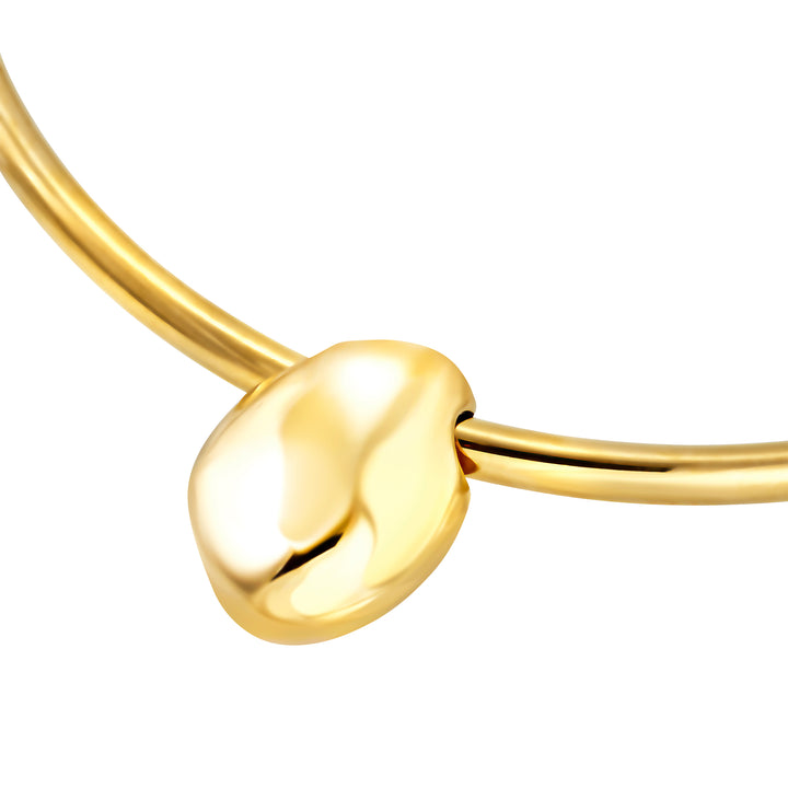 Breil Petra stift choker stål PVD finish 14K guld grøn aventurin TJ4242