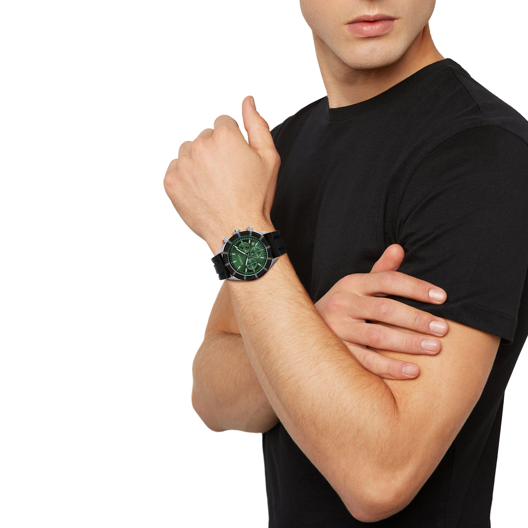 Reloj Breil B 12 H Chrono 42mm acero cuarzo verde TW2024