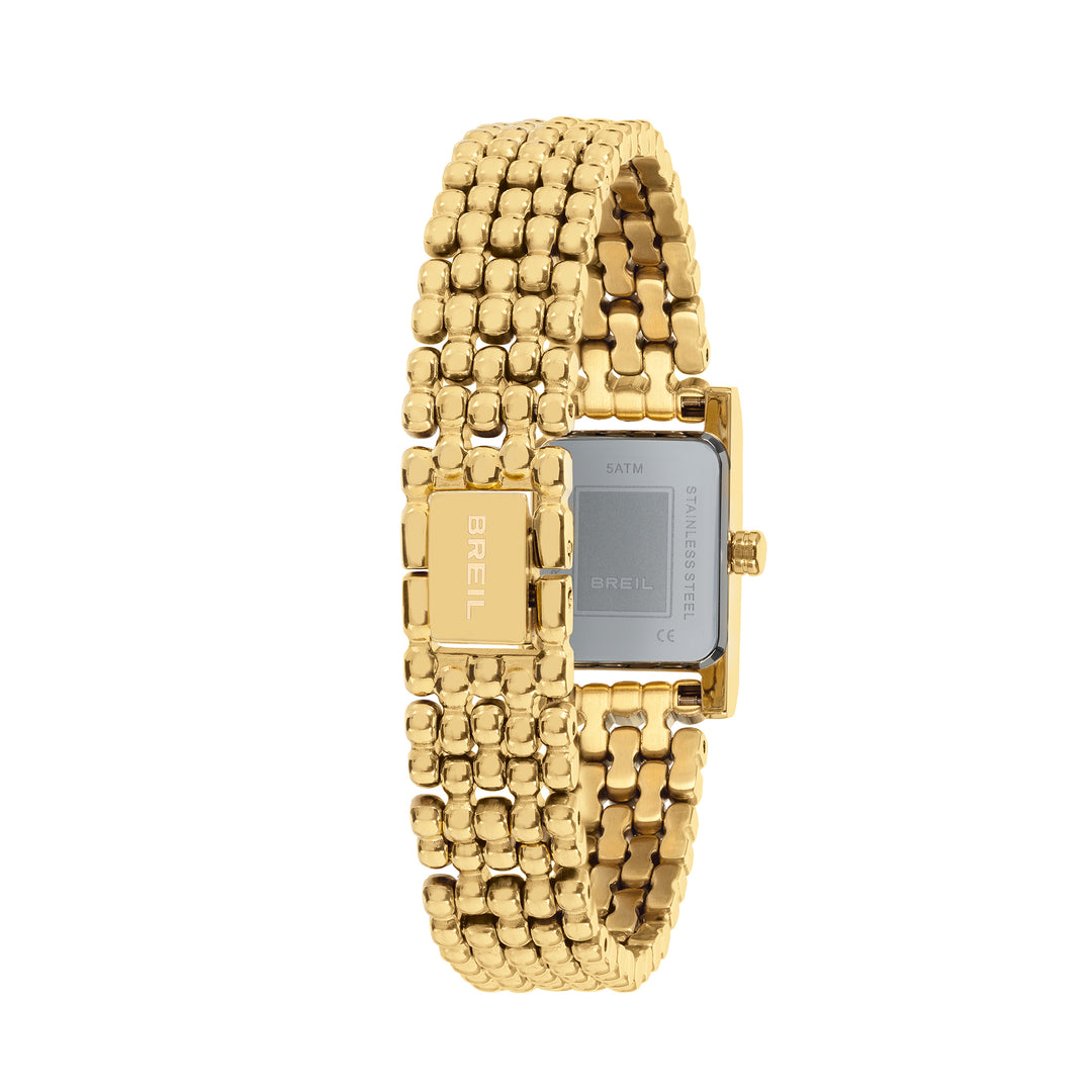 Breil Watch Demure 16x25mm Quartz Steel Pvd Gold Tw2105