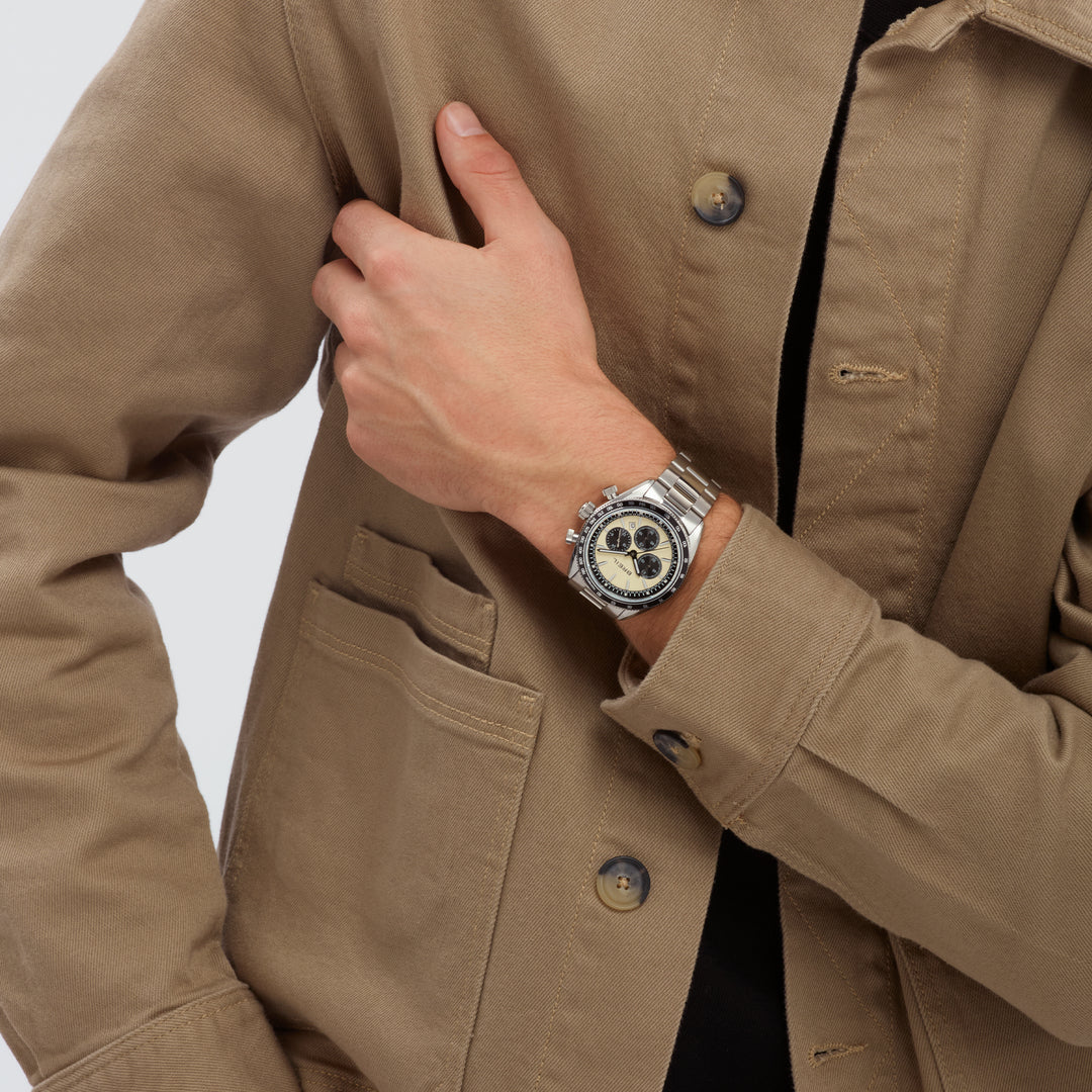 Breil Vanguard Chrono 43mm Beige Quartz Vanguard Tw2109