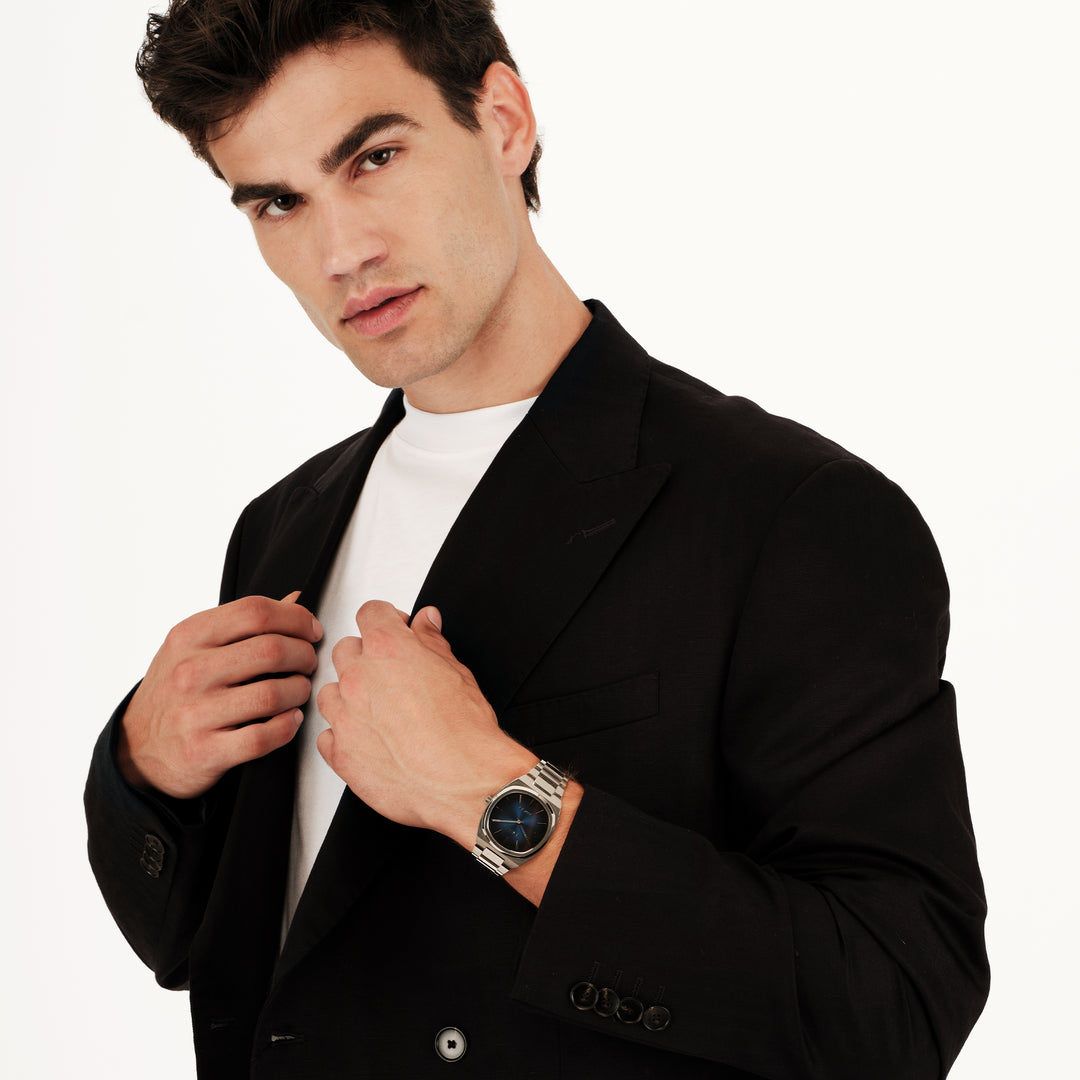 Breil watch bsw6.5 38mm blue quartz steel Tw2122