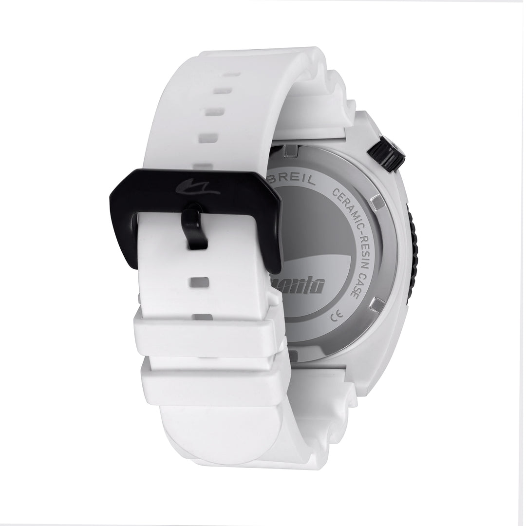 Breil Manta E.C.O. kello Blend 42mm valkoinen kvartsi alumiinioksidi ja polyamidi TW2194