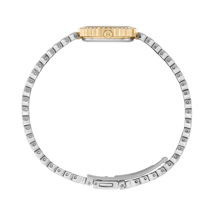 Relógio Breil Primp 24mm aço quartzo branco acabamento PVD ouro 14k TW2200