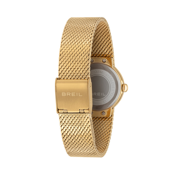 Relógio Breil Primp 25 mm aço quartzo branco acabamento PVD ouro 14k TW2022