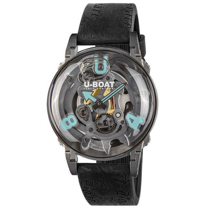 U-BOAT watch U-65 SS TURQUOISE 44mm skeletonized quartz steel 3352