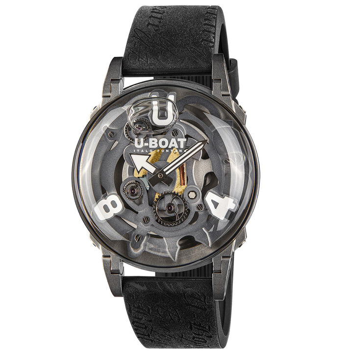 Reloj U-BOAT U-65 SS BLANCO 44mm acero cuarzo esqueletizado 3354