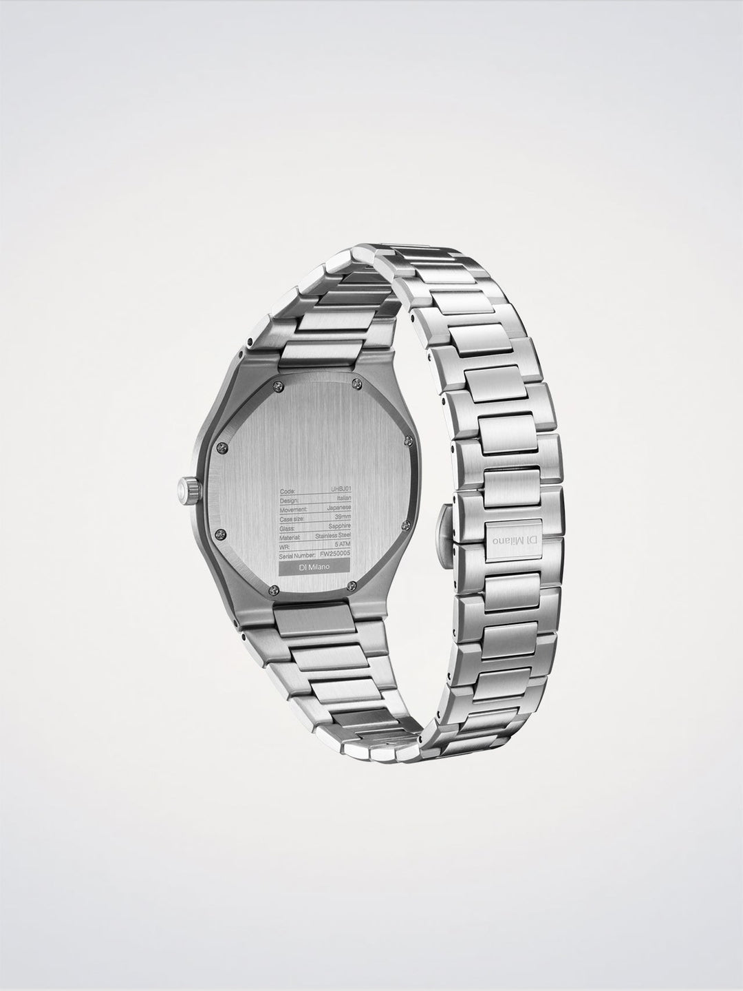 D1 Milano Groovy Zwart Ultradun 39 mm D1-UHBJ01