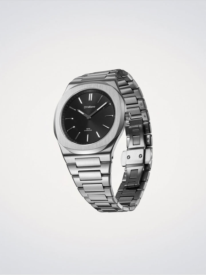 D1 Milano Groovy Zwart Ultradun 39 mm D1-UHBJ01
