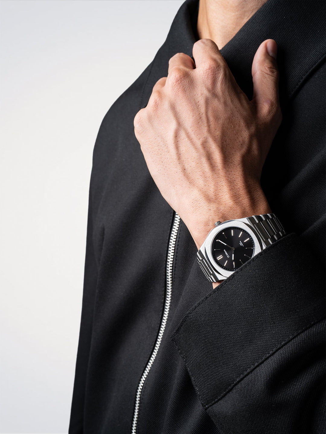 D1 Milano Groovy Zwart Ultradun 39 mm D1-UHBJ01