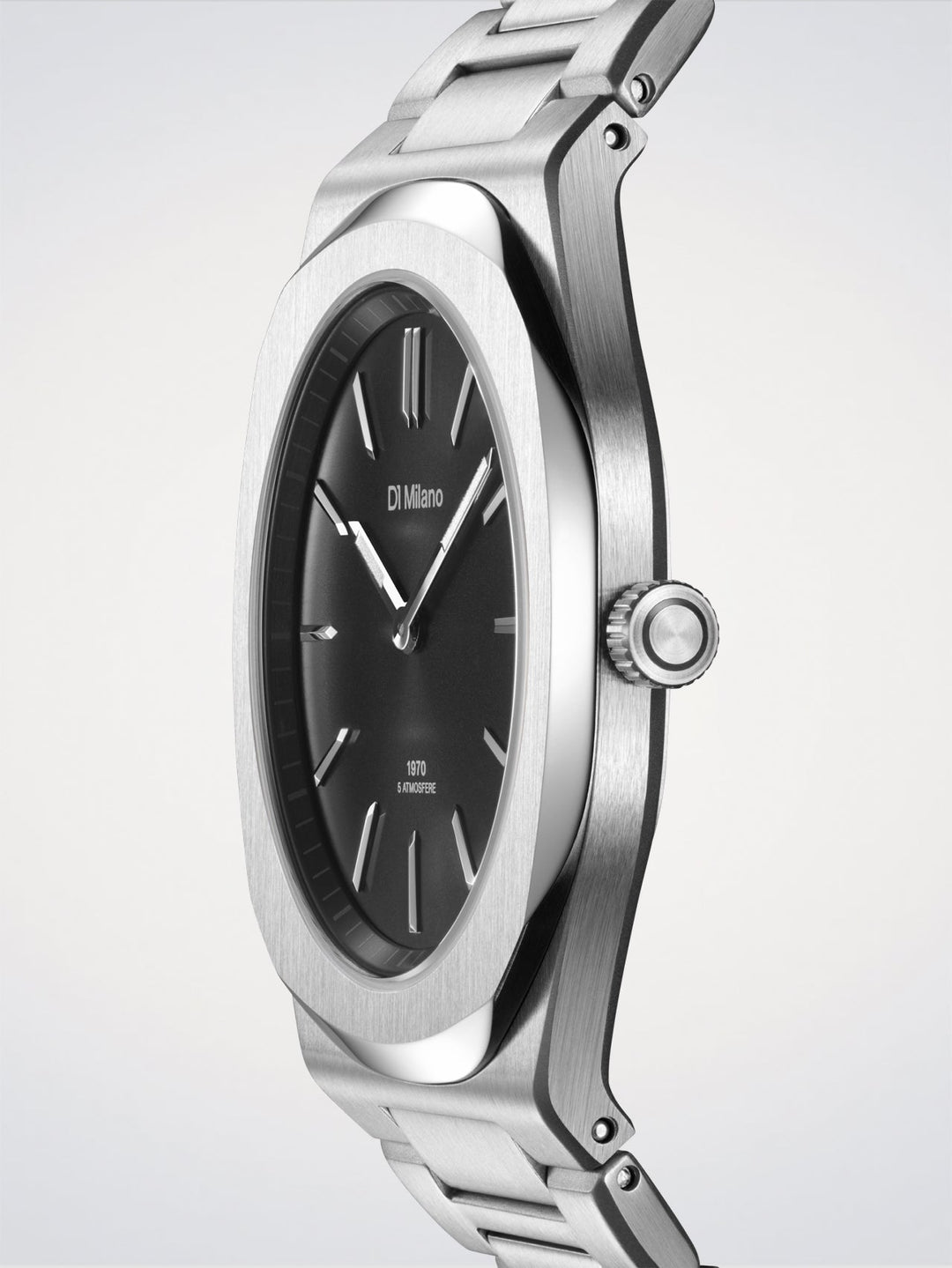 D1 Milano Groovy Zwart Ultradun 39 mm D1-UHBJ01