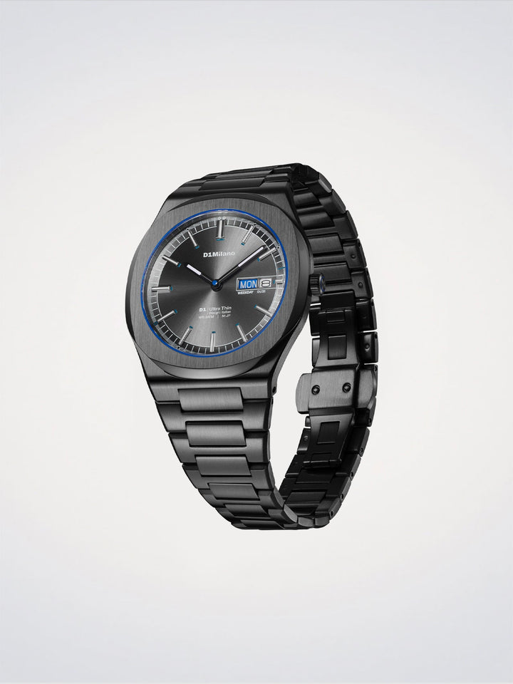D1 Milano Dark Illusion ultradun horloge 39 mm D1-UHBJ08