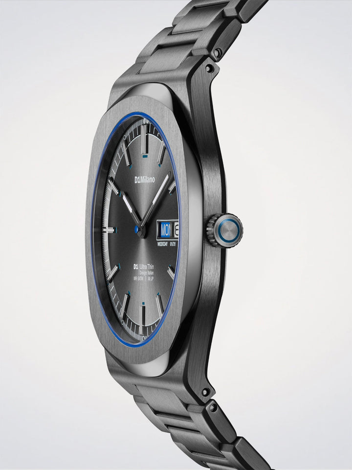 D1 Milano Dark Illusion ultradun horloge 39 mm D1-UHBJ08