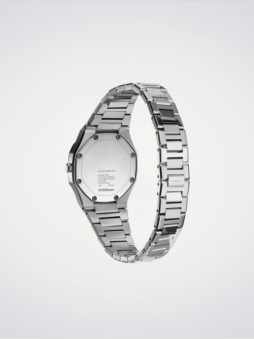 Reloj ultrafino D1 Milano Silver Gleam 30 mm D1-UTBL39