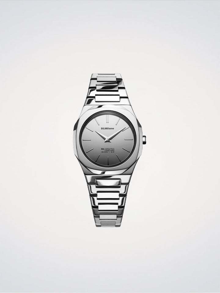 Reloj ultrafino D1 Milano Silver Gleam 30 mm D1-UTBL39