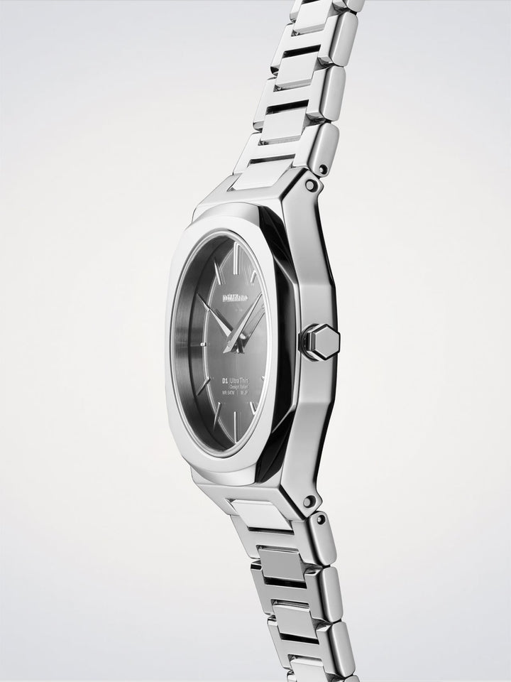 Reloj ultrafino D1 Milano Silver Gleam 30 mm D1-UTBL39