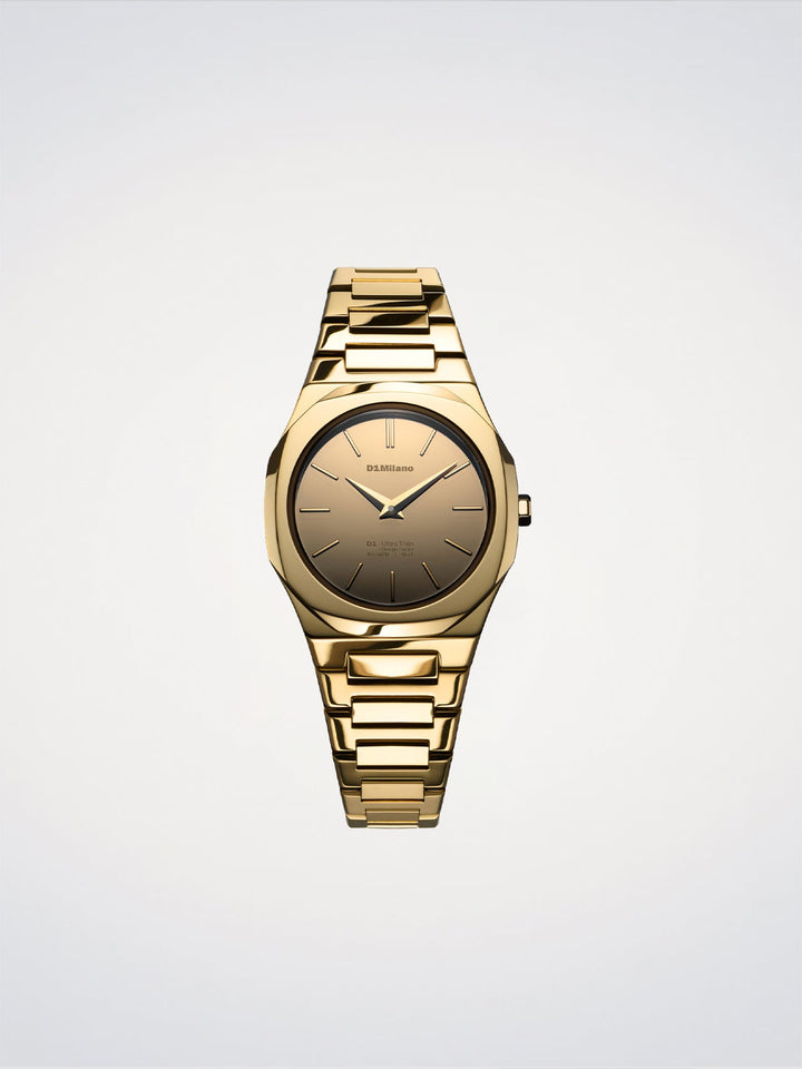 Relógio ultrafino D1 Milano Gold Gleam 30 mm D1-UTBL40
