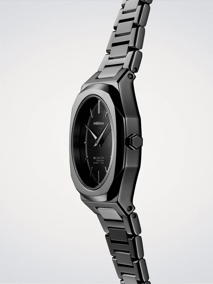 D1 Milano Black Gleam Ultra Thin Kello 30 mm D1-UTBL41