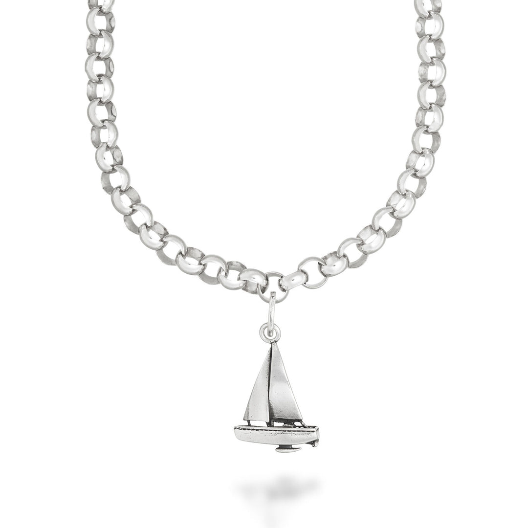 Giovanni Raspini Collana T-Bar Barca a Vela argento X01638