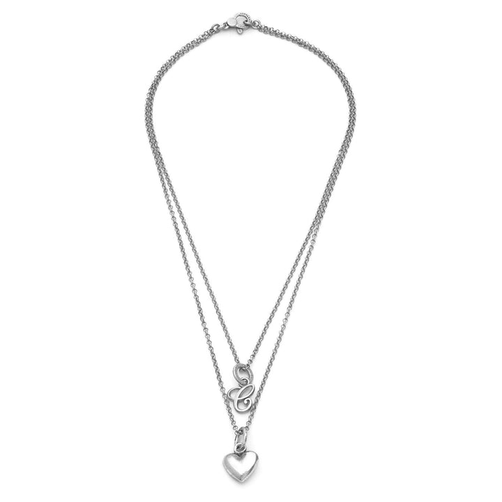 Giovanni Raspini Collana Cuore e Lettera C argento X01761