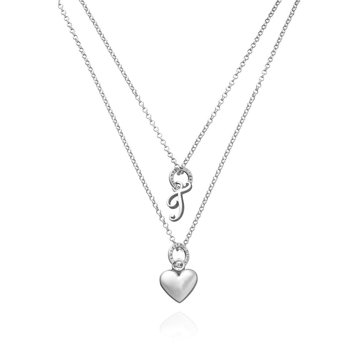 Giovanni Raspini Collana Cuore e Lettera T argento X01762