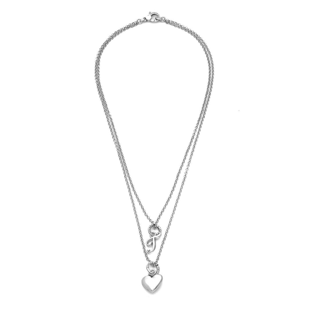 Giovanni Raspini Collana Cuore e Lettera T argento X01762