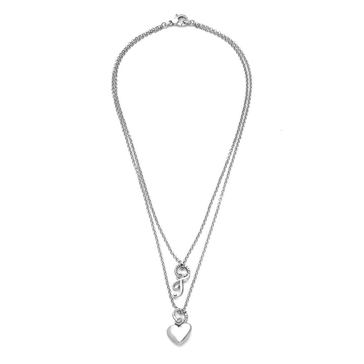 Giovanni Raspini Collana Cuore e Lettera T argento X01762