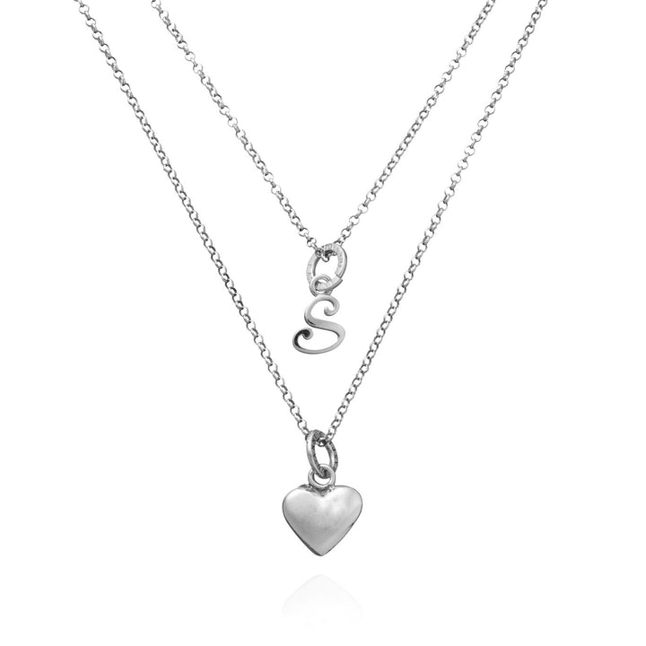 Giovanni Raspini Collana Cuore e Lettera S argento X01766
