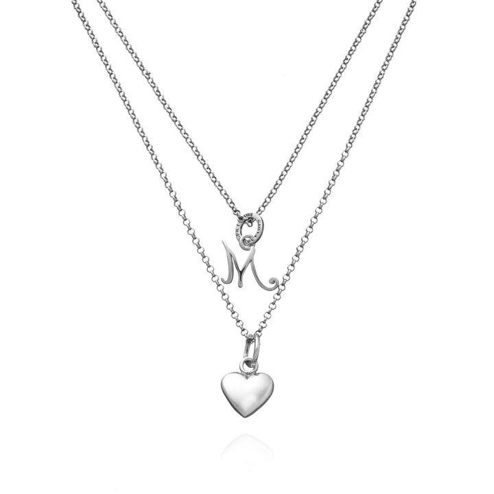 Giovanni Raspini Collana Cuore e Lettera M argento X01767