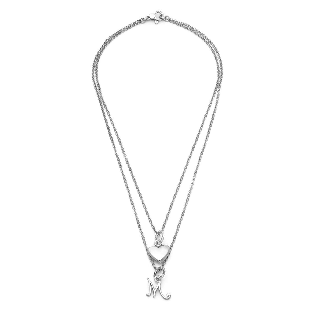 Giovanni Raspini Collana Cuore e Lettera M argento X01767