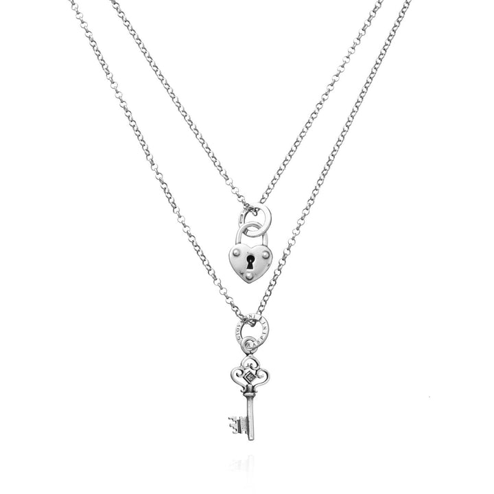 Giovanni Raspini Collana Lucchetto e Chiave argento X01770